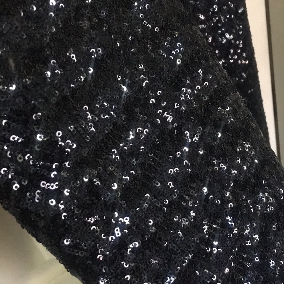 Topshop Black Sequin Bandeau Jumpsuit - Picture 5 of 8